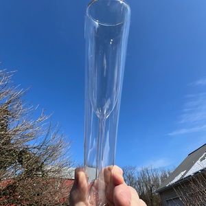 Pair of double walled champagne flutes